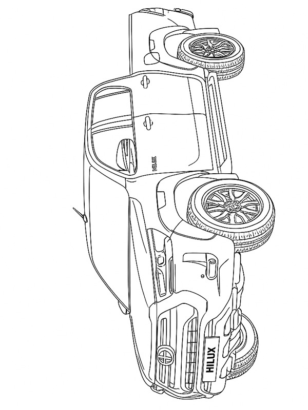 Toyota Hilux Desenho para Colorir Toyota Hilux Desenho para Colorir