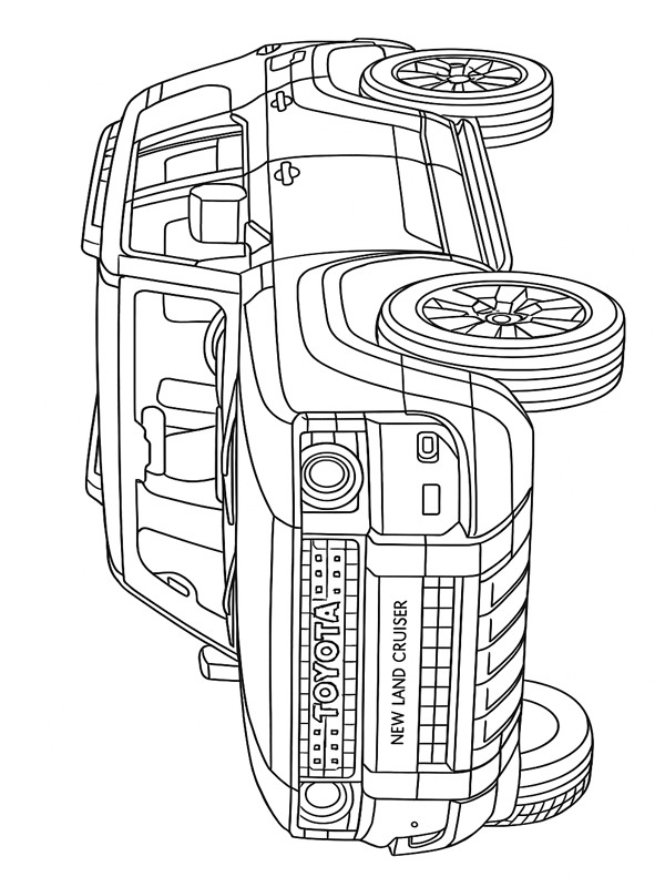 Toyota Land Cruiser Desenho para Colorir Toyota Land Cruiser Desenho para Colorir