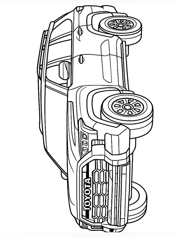 Toyota Sequoia Desenho para Colorir Toyota Sequoia Desenho para Colorir