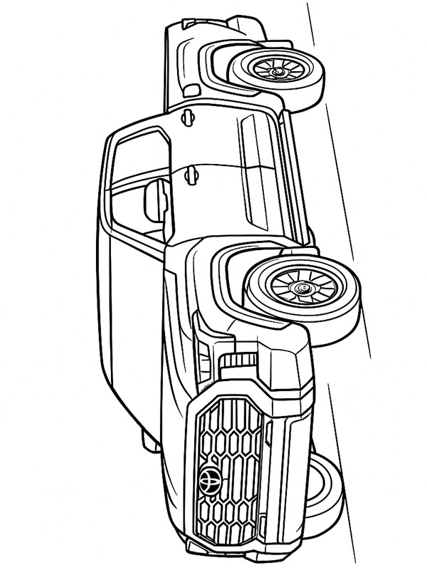 Toyota Tundra Desenho para Colorir Toyota Tundra Desenho para Colorir