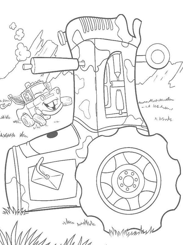 Trator de Carros Desenho para Colorir Trator de Carros Desenho para Colorir