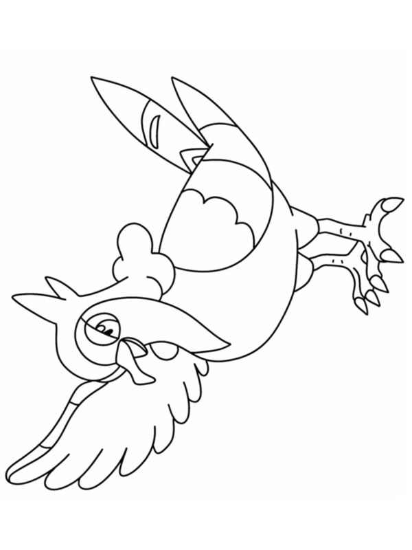 Tranquill (Pokémon) Desenho para Colorir Tranquill (Pokémon) Desenho para Colorir