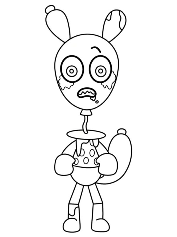 Twisted Looey (Dandy's World) Desenho para Colorir Twisted Looey (Dandy's World) Desenho para Colorir