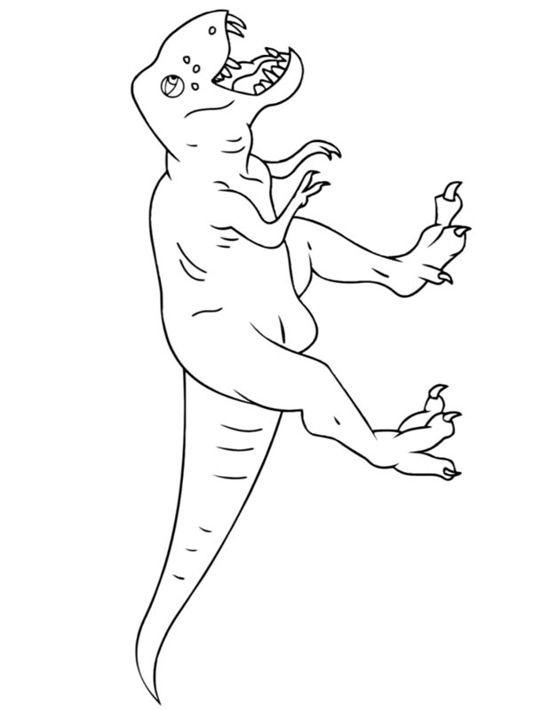 Tiranossauro Rex Desenho para Colorir Tiranossauro Rex Desenho para Colorir