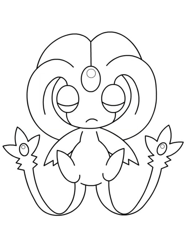 Uxie (Pokémon) Desenho para Colorir Uxie (Pokémon) Desenho para Colorir