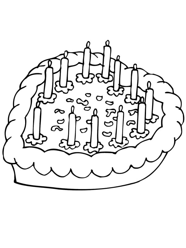 Bolo de Dia dos Namorados Desenho para Colorir Bolo de Dia dos Namorados Desenho para Colorir