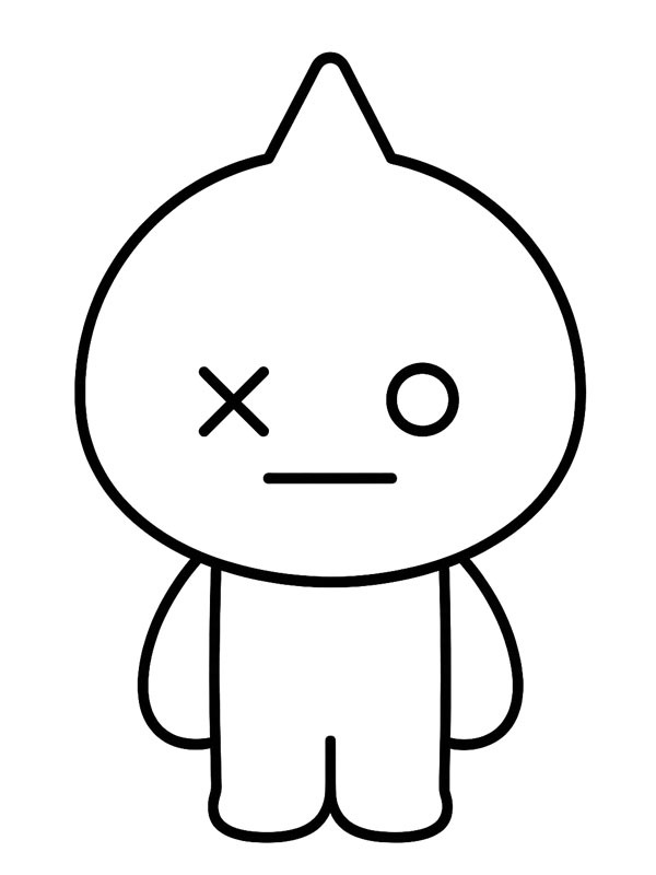 VAN (BT21) Desenho para Colorir VAN (BT21) Desenho para Colorir