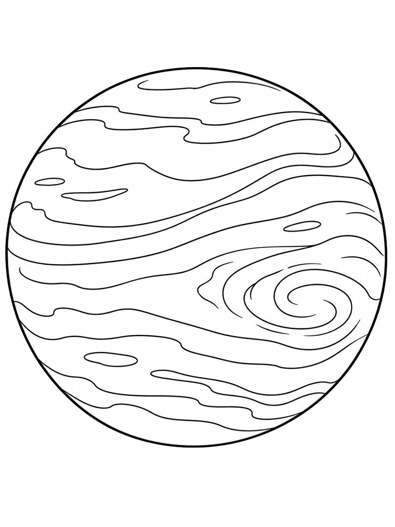 V&eacute;nus (planeta) Desenho para Colorir