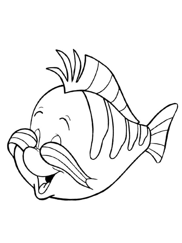 Peixe Linguado Desenho para Colorir Peixe Linguado Desenho para Colorir