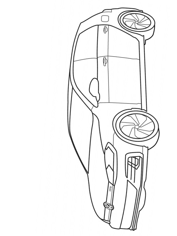 Volkswagon Golf 7 GTI Desenho para Colorir Volkswagon Golf 7 GTI Desenho para Colorir