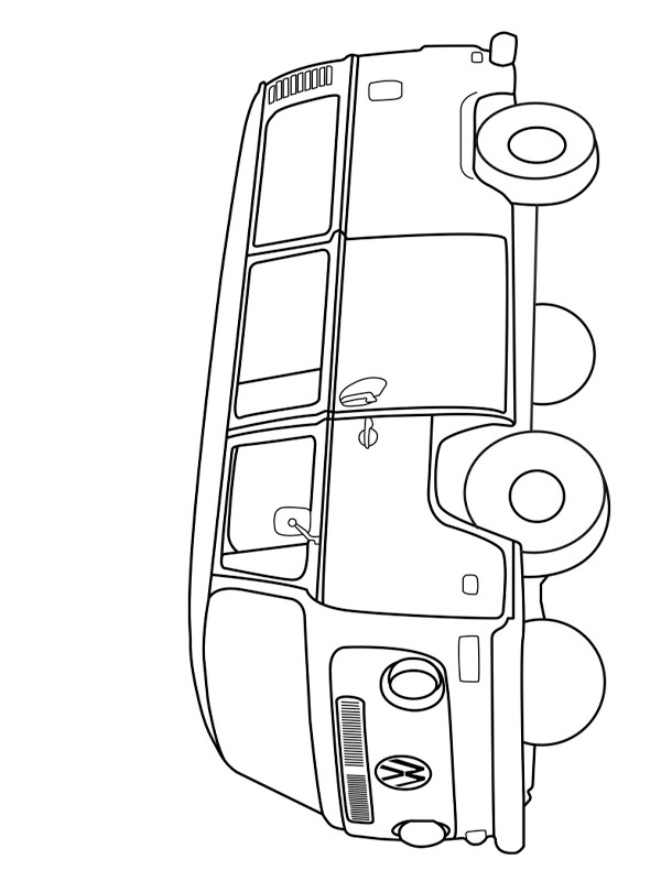 Volkswagen T2 Desenho para Colorir Volkswagen T2 Desenho para Colorir