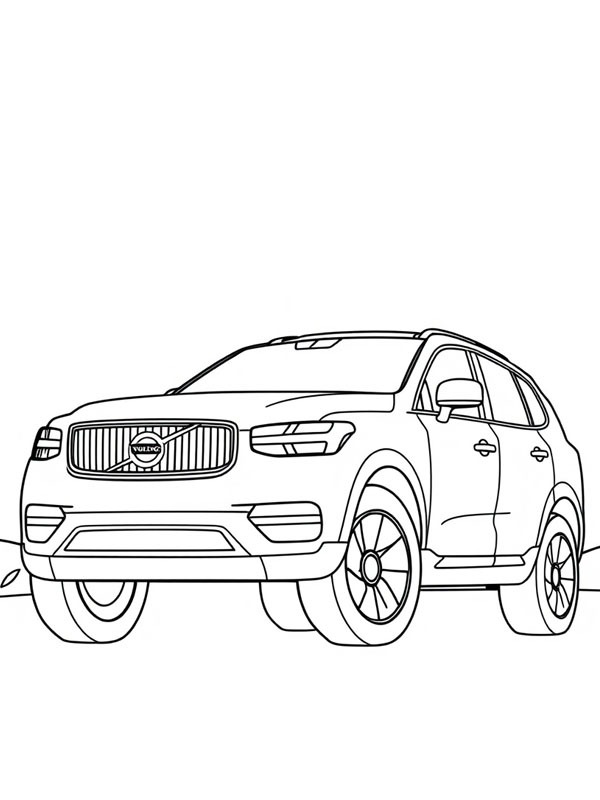 Volvo XC60 Desenho para Colorir Volvo XC60 Desenho para Colorir