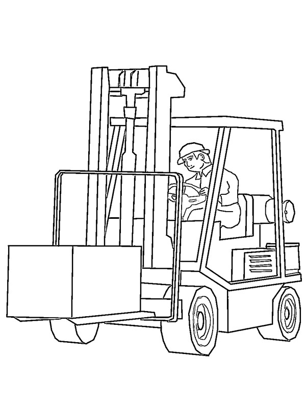 Empilhadeira Desenho para Colorir Empilhadeira Desenho para Colorir