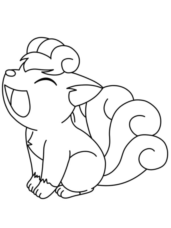 Vulpix (Pokémon) Desenho para Colorir Vulpix (Pokémon) Desenho para Colorir
