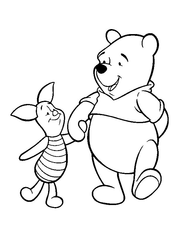 Ursinho Pooh e Leitão Desenho para Colorir Ursinho Pooh e Leitão Desenho para Colorir