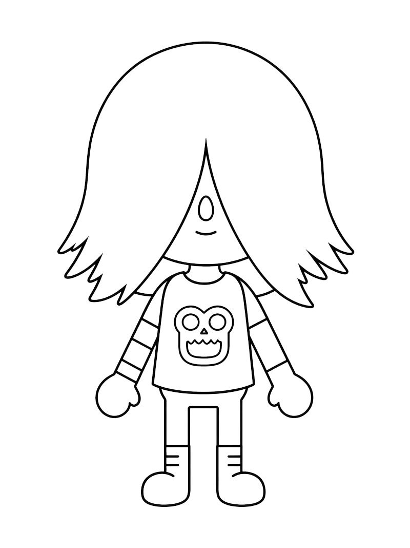 Xing (Toca Boca) Desenho para Colorir