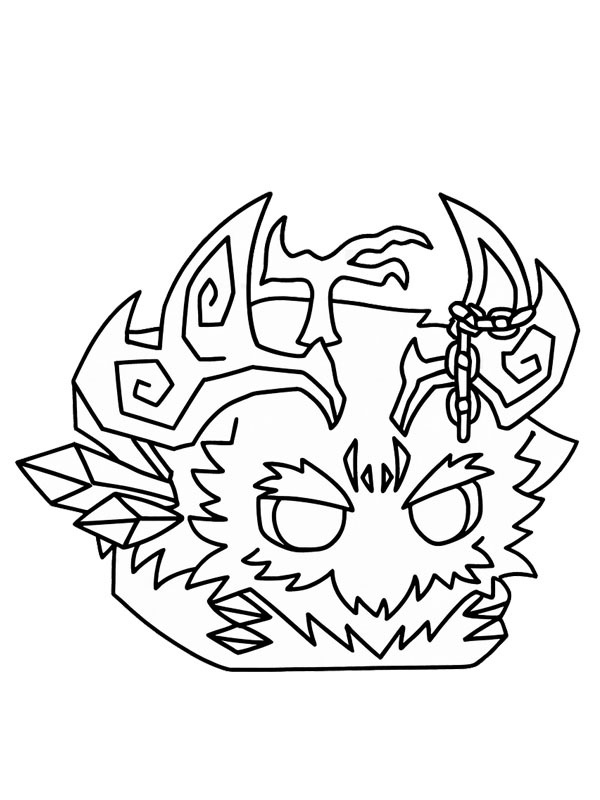 Yeti (Blox Fruits) Desenho para Colorir