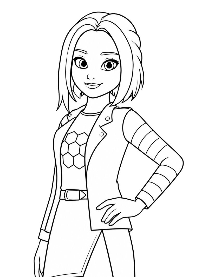 Zo&eacute; Lee (Miraculous) Desenho para Colorir