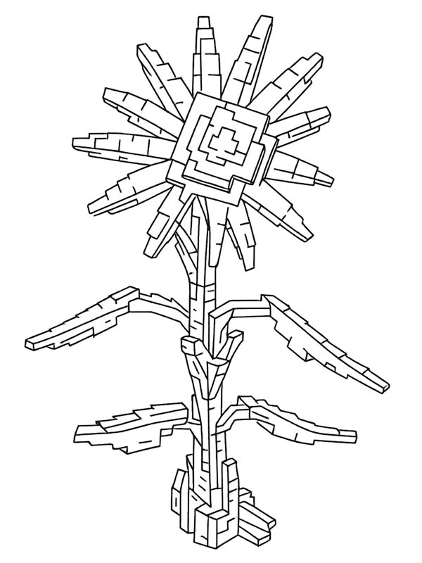 Girassol (Grow a Garden) Desenho para Colorir Girassol (Grow a Garden) Desenho para Colorir