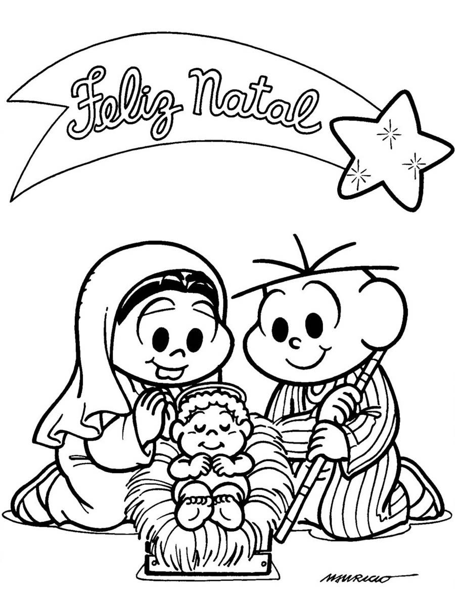 Desenho de Feliz Natal para Colorir - Colorir.com