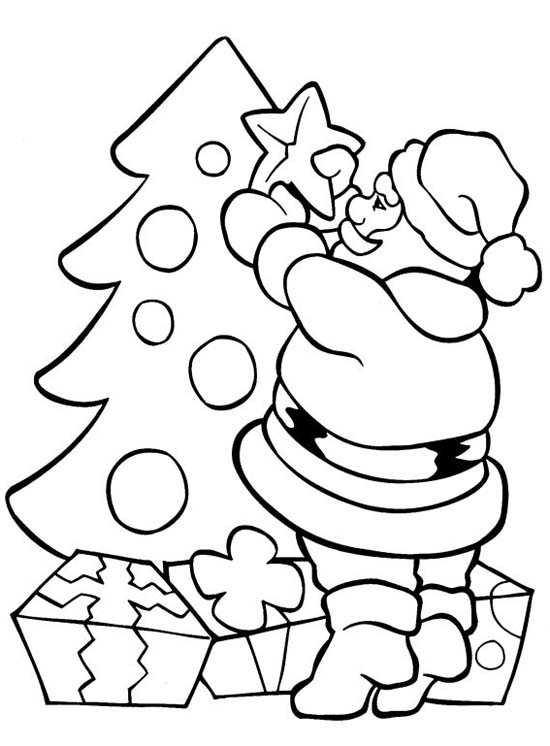 Desenho de Papai Noel para Colorir - Colorir.com