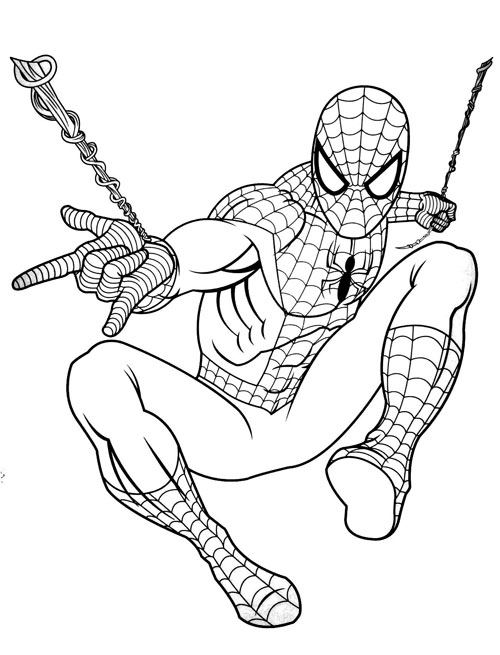 Desenhos para colorir de the amazing spiderman para colorir  