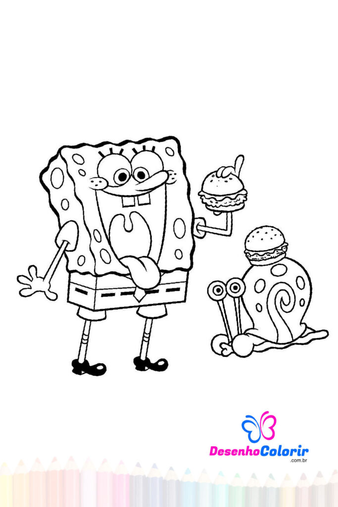 Desenho de Hamburguer completo para Colorir - Colorir.com