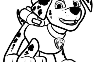 Desenho para Colorir Patrulha Canina