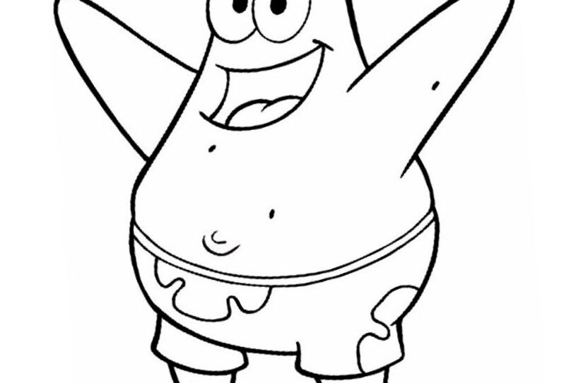 Desenhos do Patrick para Colorir e Imprimir