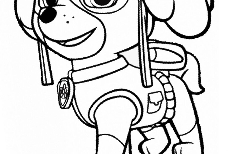 Desenhos do Skye Patrulha Canina para Colorir - Desenho para Colorir