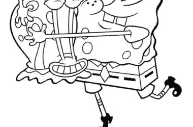 Desenho para Colorir do Bob Esponja