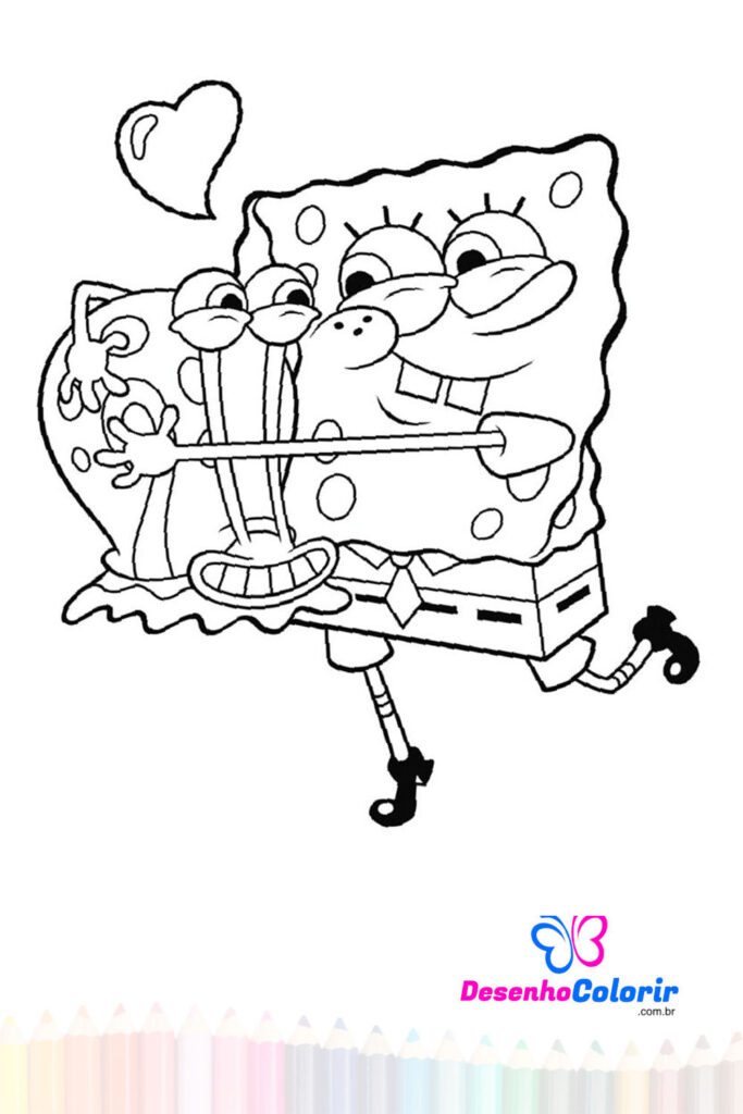 Desenhos colorir bob esponja